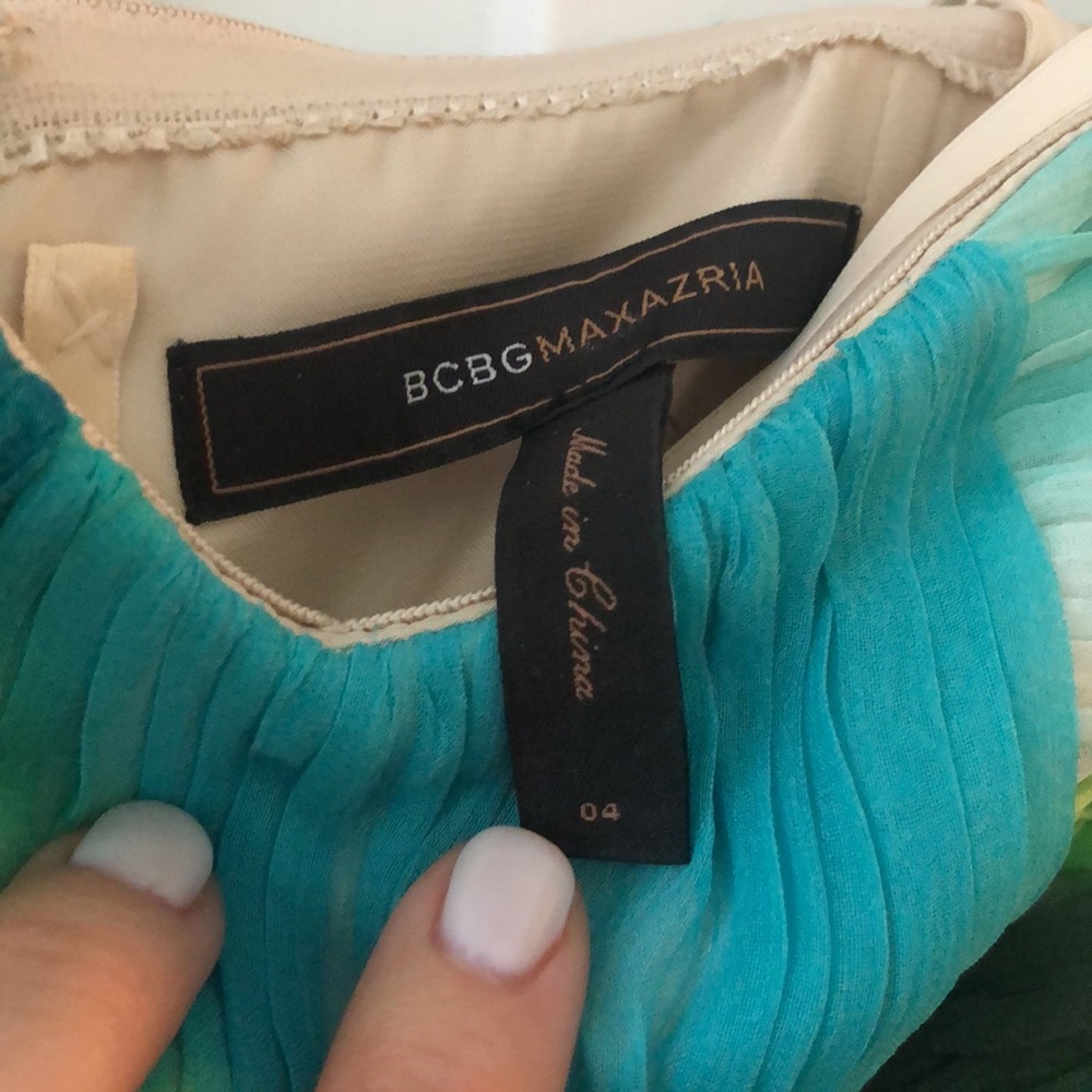 Bcbg Maxazria Multi Color Gown Size 04 - image 4